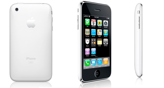 white iphone 3g mien